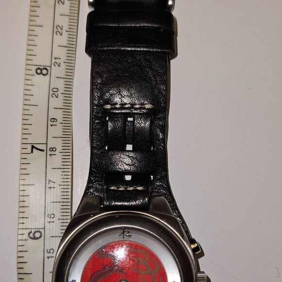 Fossil Mens Big Tic Jr-8198 Dragon Display Leather Strap Watch - Picture 4 of 15